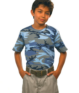 Code V Youth Camouflage Cotton T