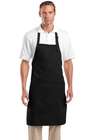 Adjustable Bib Apron With Three Pockets