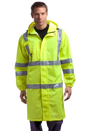 Ansi Class 3 Long Waterproof Rain Coat