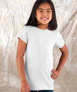 Girls Fine Jersey Longer Length Cotton T