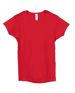 Girls Baby Rib Crew Neck T Shirt