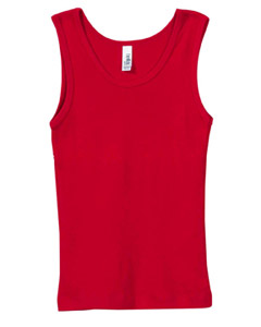 Girls Baby Rib Wide Strap Tank