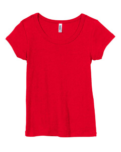 Women Baby Rib Scoop Neck