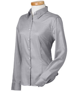 Women Long Sleeve Wrinkle Free Royal Oxford