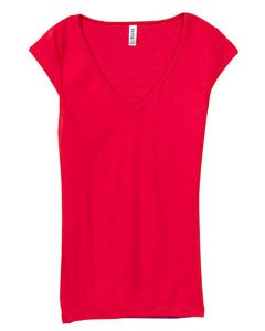 Women Tori Cap Sleeve Deep V Neck