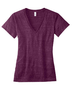 Women Tri Blend Deep V Neck