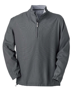 Men Houndstooth Half Zip Jacket