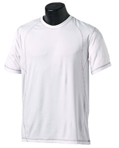 Men Short Sleeve Pieced Interlock T Shirt