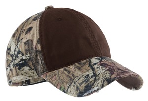 Camo Cap With Contrast Front Panel