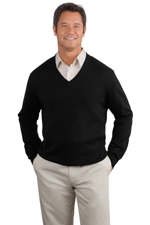 Fine Gauge V Neck Sweater