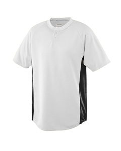 Men Wicking Color Block Two Button Jersey