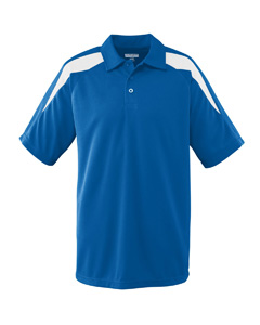 Wicking Textured Color Block Sport Shirt