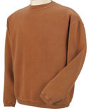 Men Garment Dyed Fleece Crew