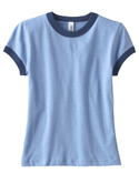 Girls Heather Jersey Ringer