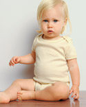 Infant Baby Rib Organic Short Sleeve One Piece