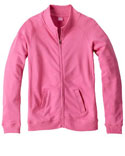 Women French Terry Raglan Sleeve Cadet Jacket