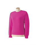 Women Garment Dyed Wide Band Fleece Crew