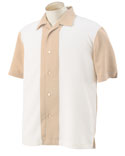 Men Two Tone Bahama Cord Camp Shirt