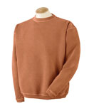 Men Pigment Dyed Ringspun Cotton Fleece Crew