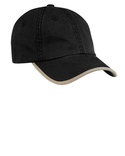 Twill Cap With Contrast Visor Trim and Underbill