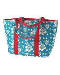 Reversible Printed Terry Lined Tote Bag