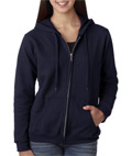 Missy fit 50/50 Heavy Blendtm full Zip Hooded Sweatshirt