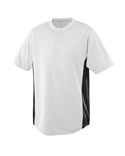 Men Wicking Color Block Two Button Jersey